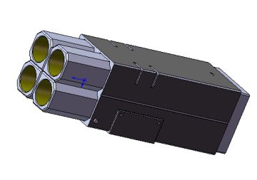 ミサイルポッド（SolidWorks画面キャプチャ）